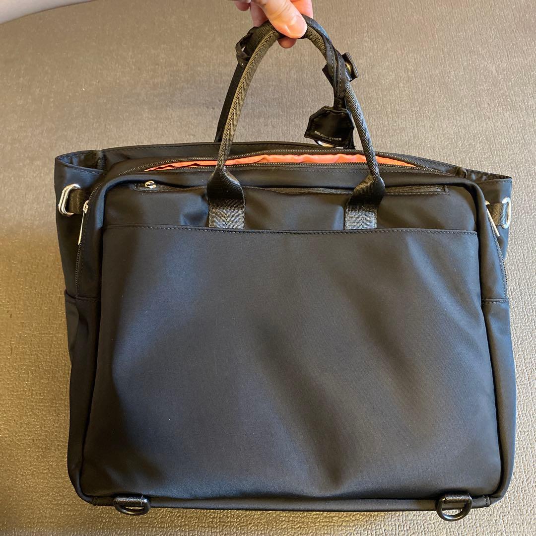 SELENT ÉTHER 黒 ビジネスバッグ3way36シルバー