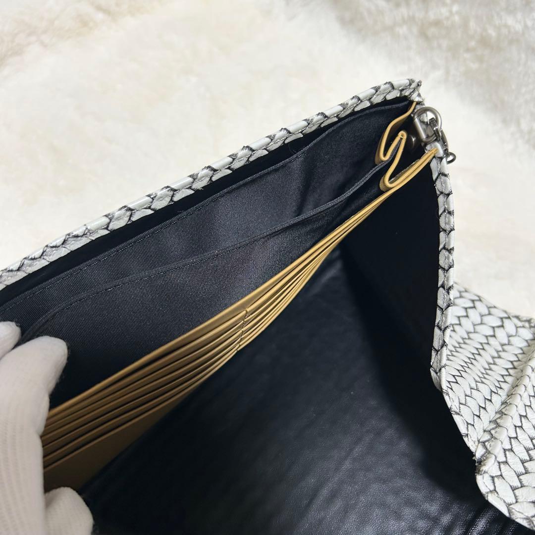 【美品】HIROKO HAYASHI ヒロコハヤシ オッティカ チェーン付長財布