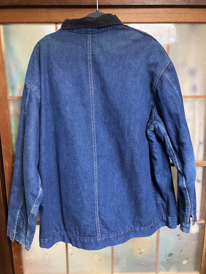 ビッグマック　70s ブランケットデニムカバーオール　ビッグサイズ　100%綿