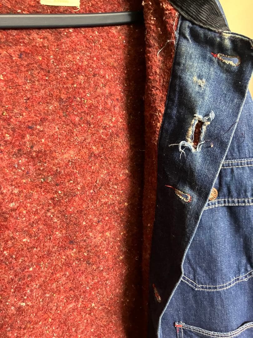 ビッグマック　70s ブランケットデニムカバーオール　ビッグサイズ　100%綿