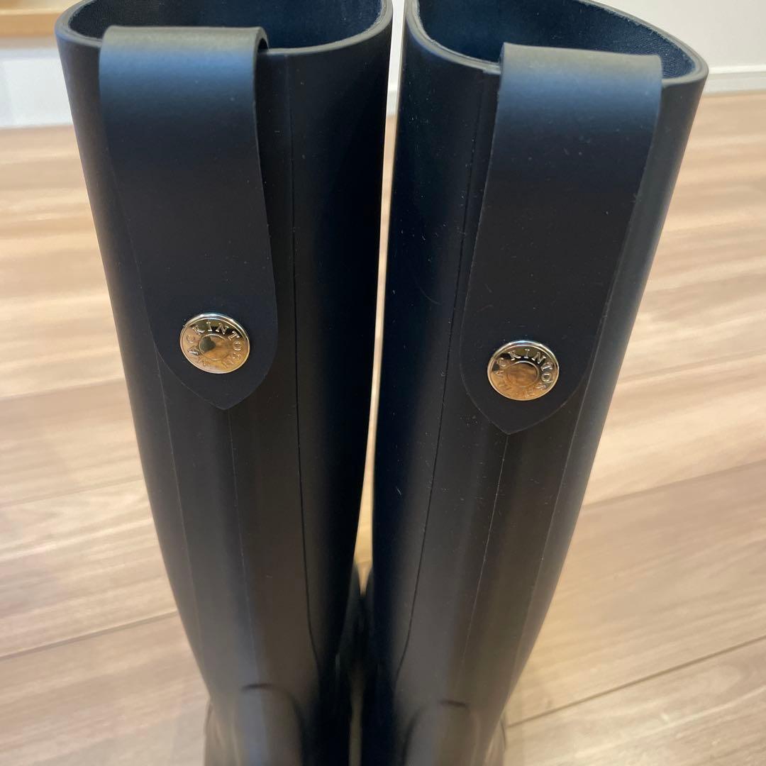 MACKINTOSH ブラック レインブーツ　38