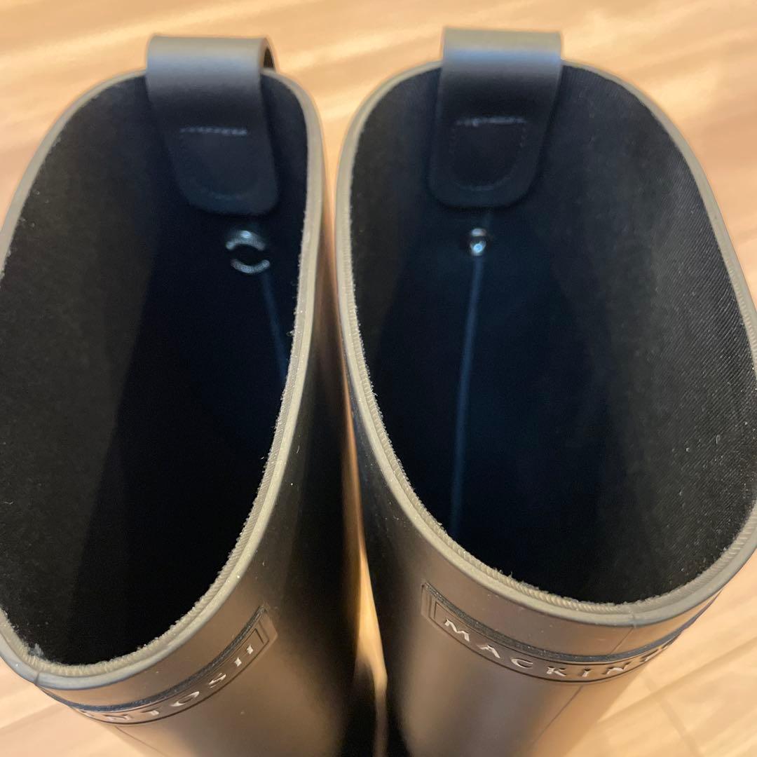 MACKINTOSH ブラック レインブーツ　38