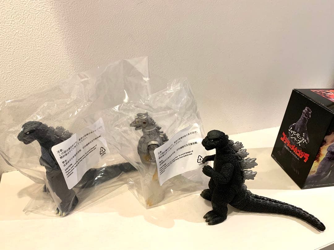 ムービーモンスターシリーズ ゴジラ対メカゴジラにせゴジラセット+ゴジラ1974