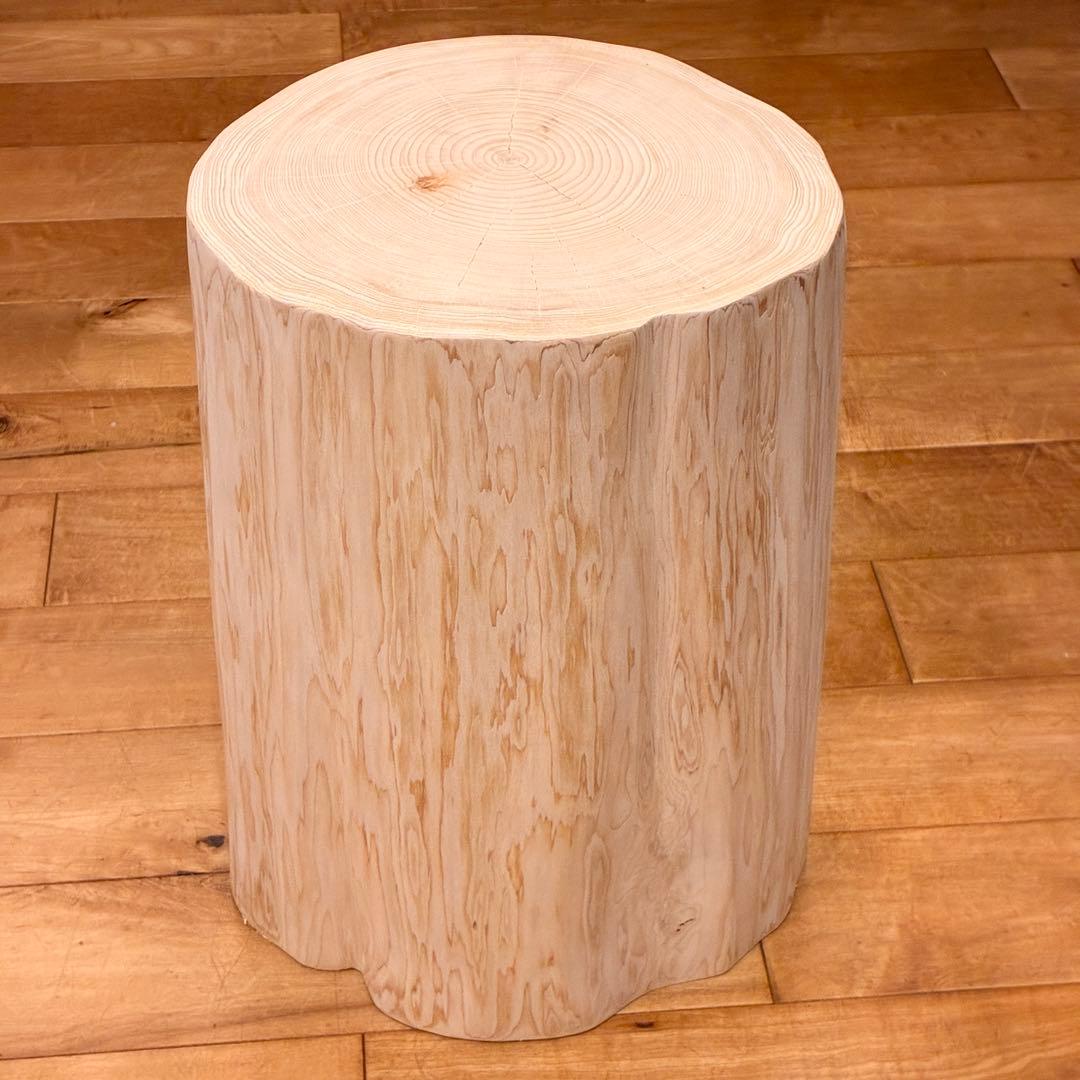 檜　丸太　椅子　スツール　No.1493
