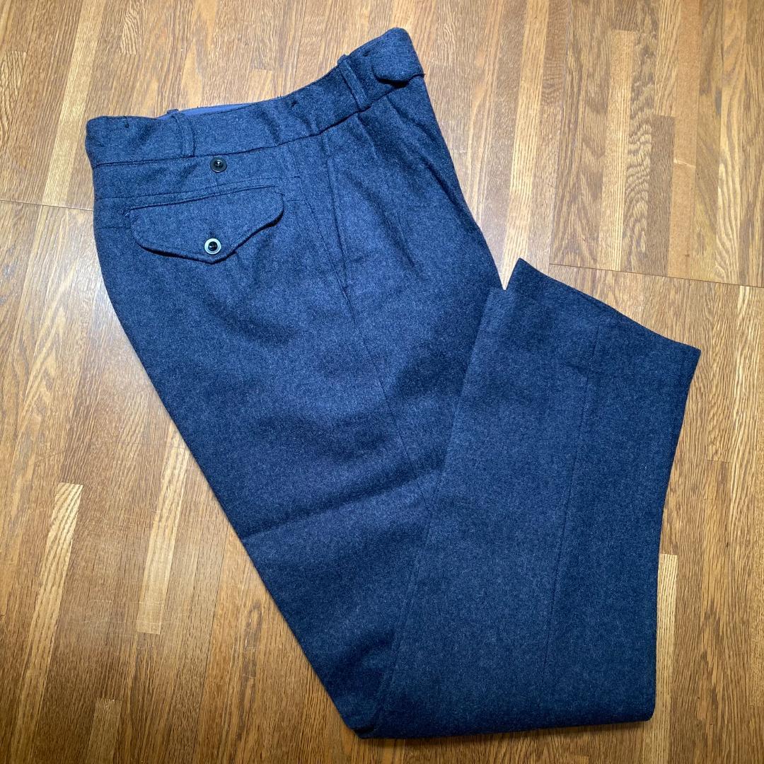 【出品取り下げ前半額】60s イギリス軍 RAF ネイビーウール トラウザーズ