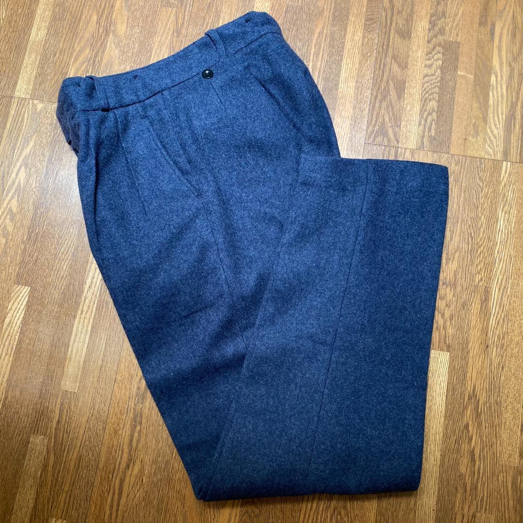 【出品取り下げ前半額】60s イギリス軍 RAF ネイビーウール トラウザーズ