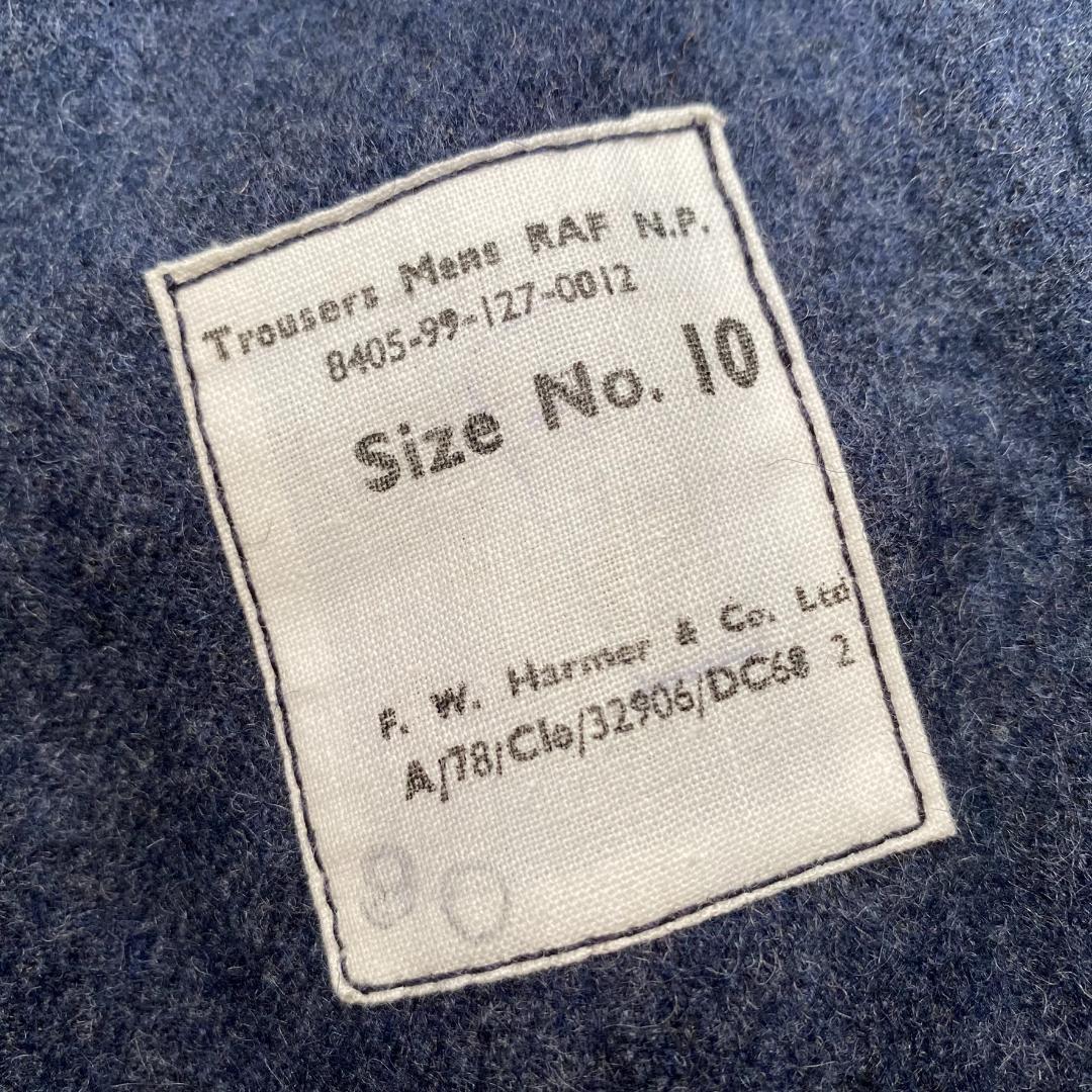 【出品取り下げ前半額】60s イギリス軍 RAF ネイビーウール トラウザーズ