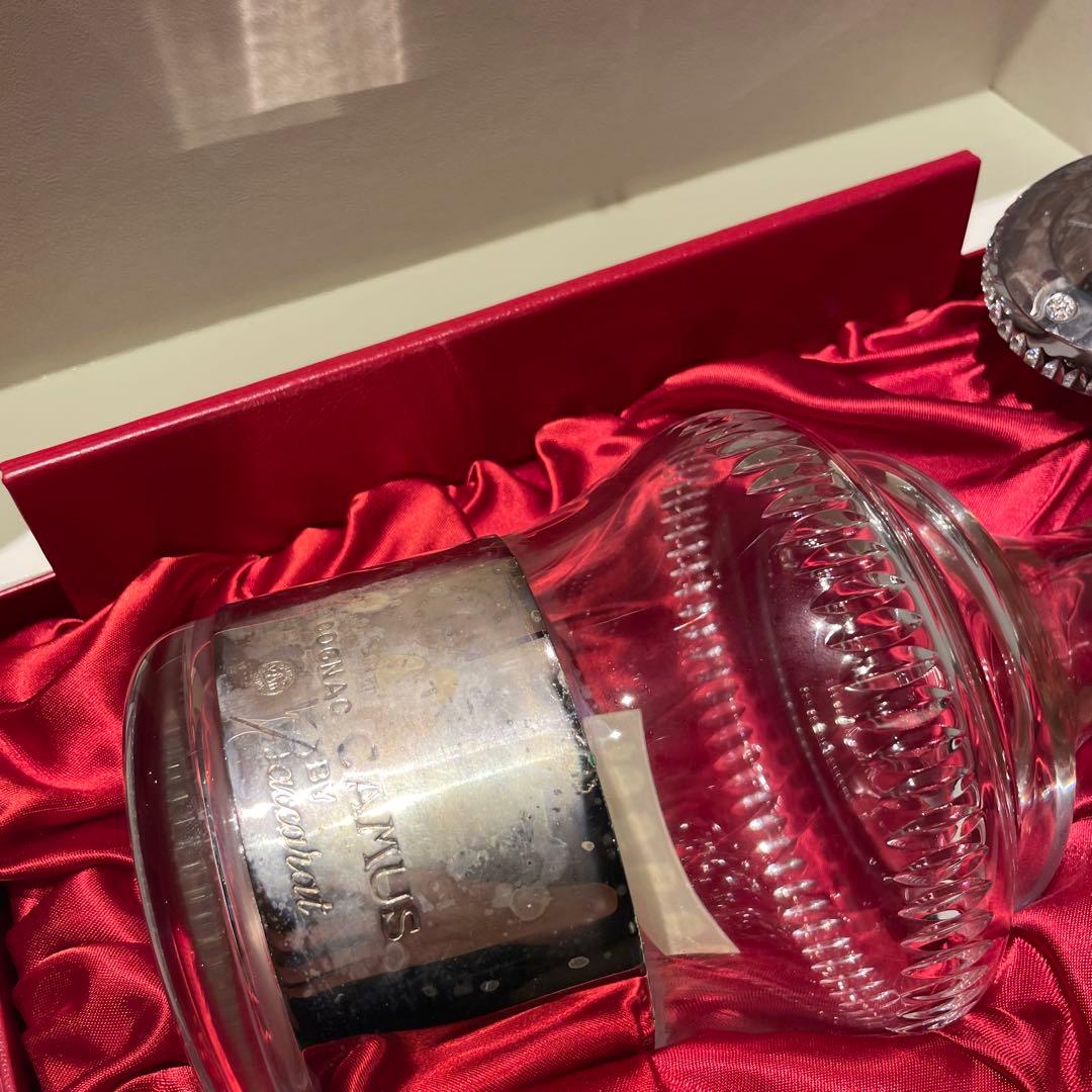 カミュ CAMUS バカラボトル シルバートップ 空瓶 化粧箱