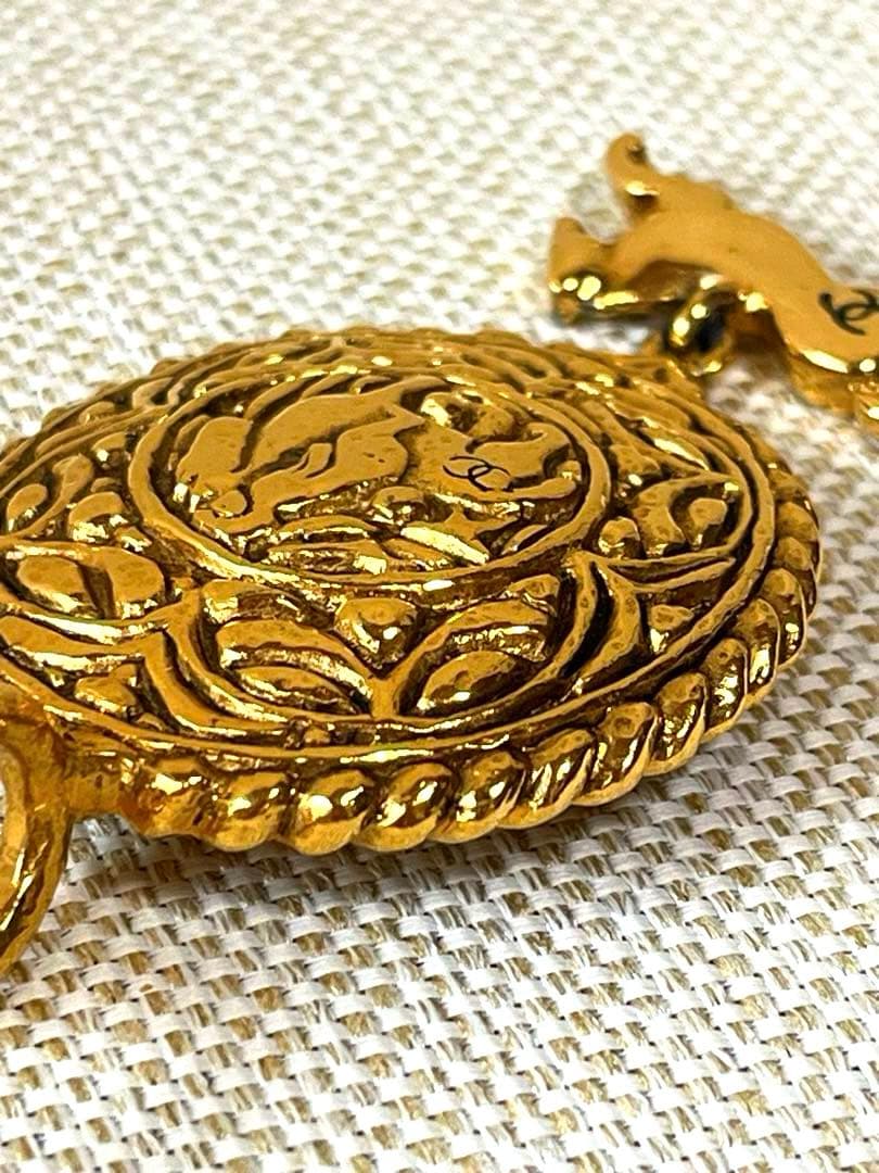 【希少・美品】CHANEL シャネル ヴィンテージ ネックレス ゴールド　馬