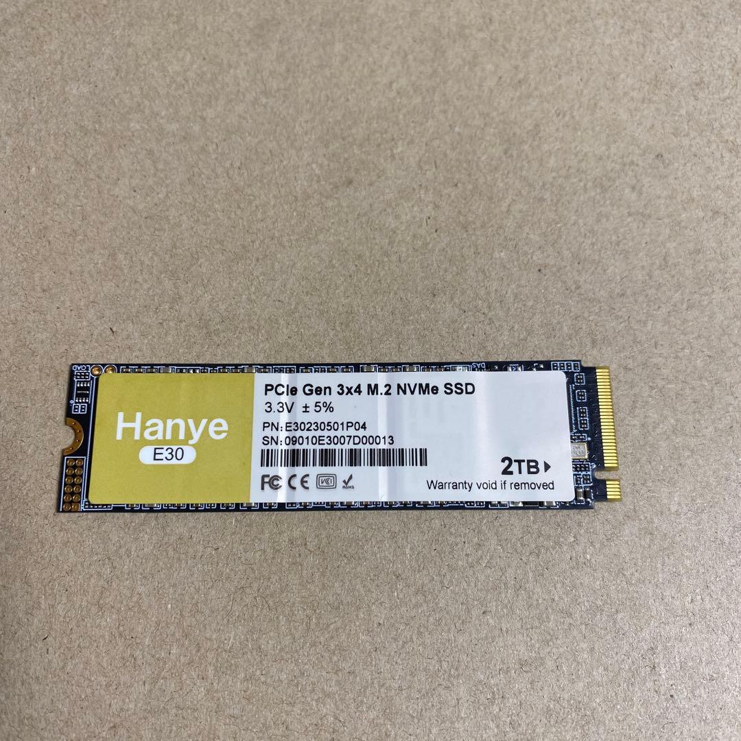 内蔵型SSD Hanye E30 2TB NVMe SSD