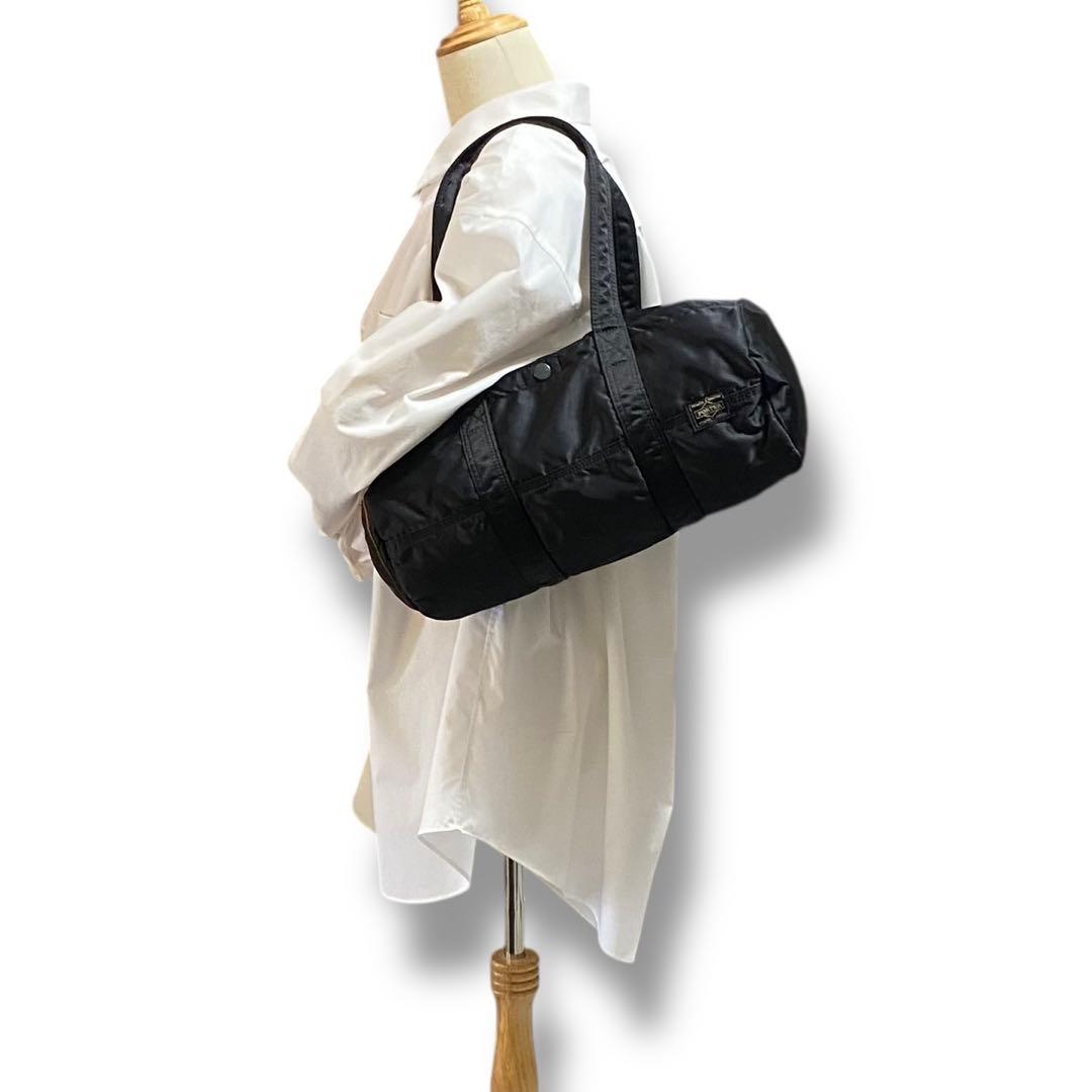 PORTER TANKER ボストン ブラック ダッフルバッグ