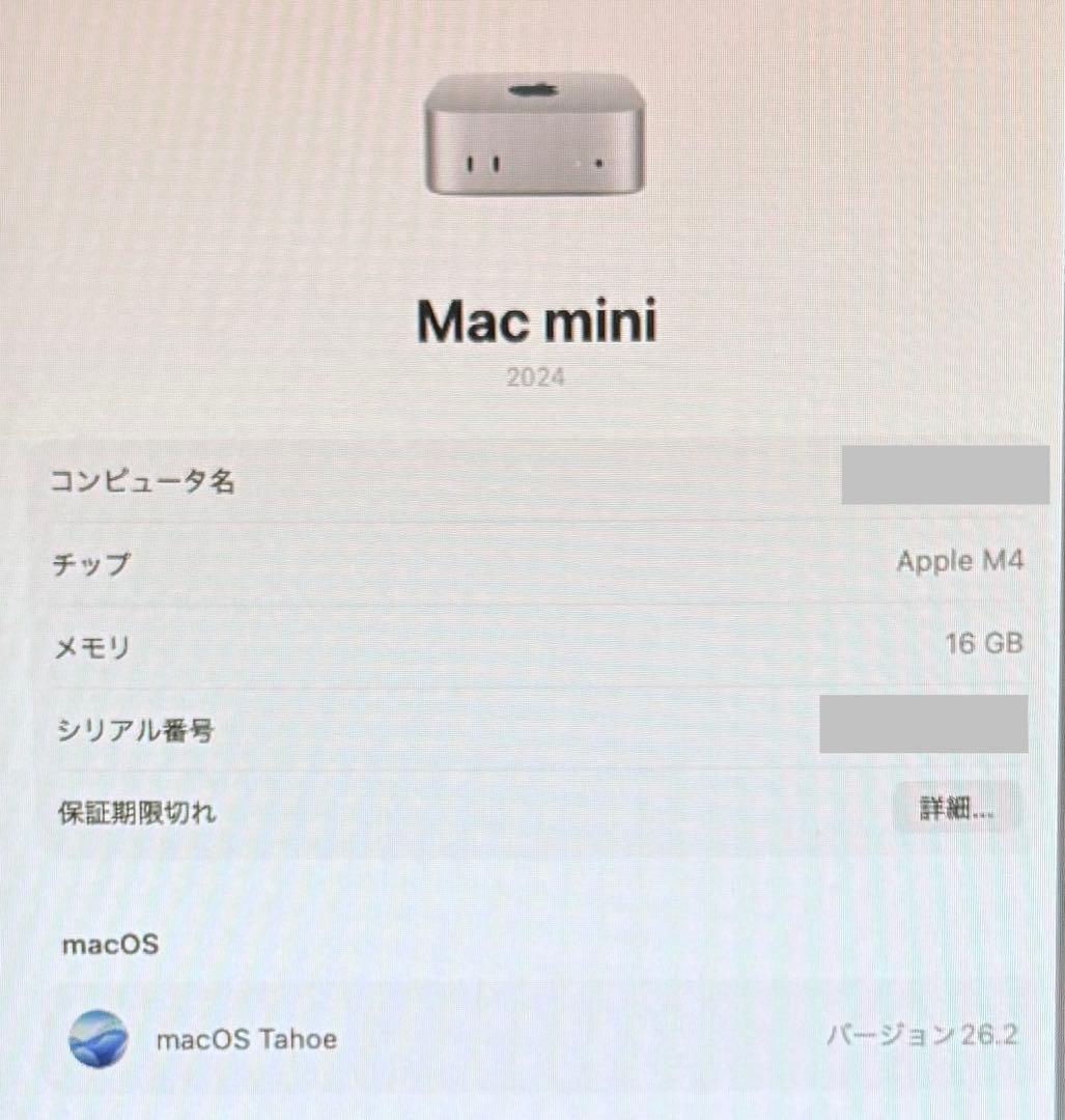 ラ*ト様 Apple Mac mini M4 16GB/256GB ドッキングス