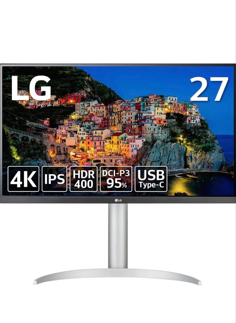 【付属品完備】LG モニター ディスプレイ 27UP850N-W 27インチ