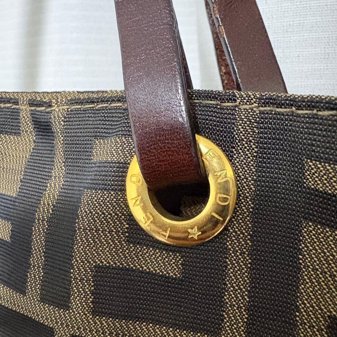 ア*キ様 FENDI フェンディ ズッカ柄 トートバッグ ハンドバッグ バケツ