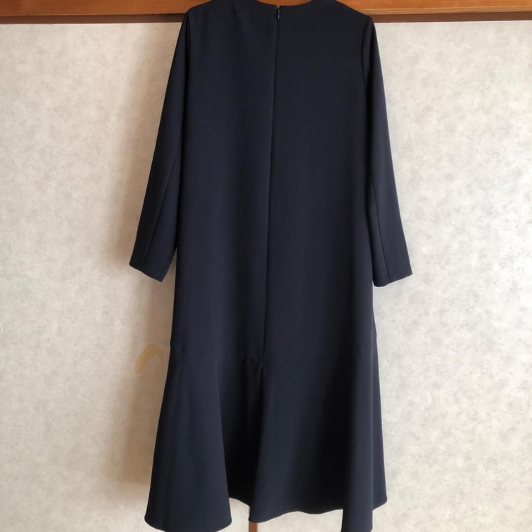 着用１回のみ　美品　組曲　セレモニー　フォーマル　ワンピース　ネイビー