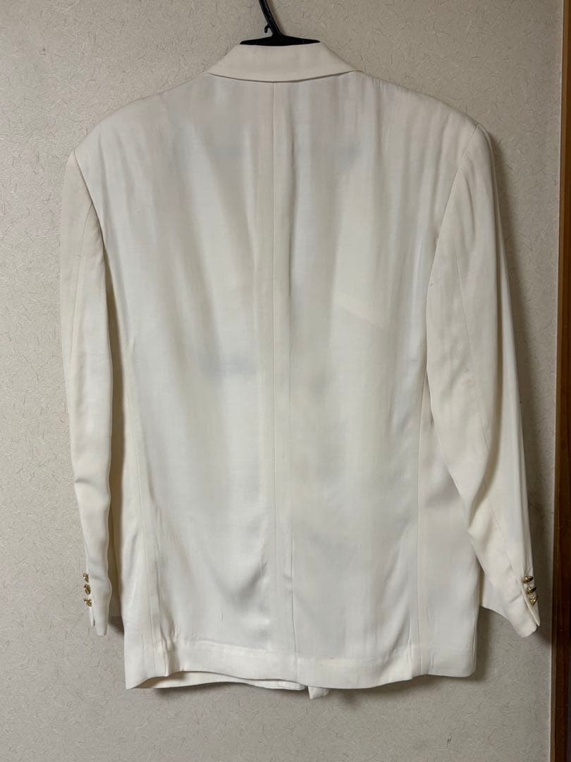 コムデギャルソン オムプリュス 白ダブルジャケット S