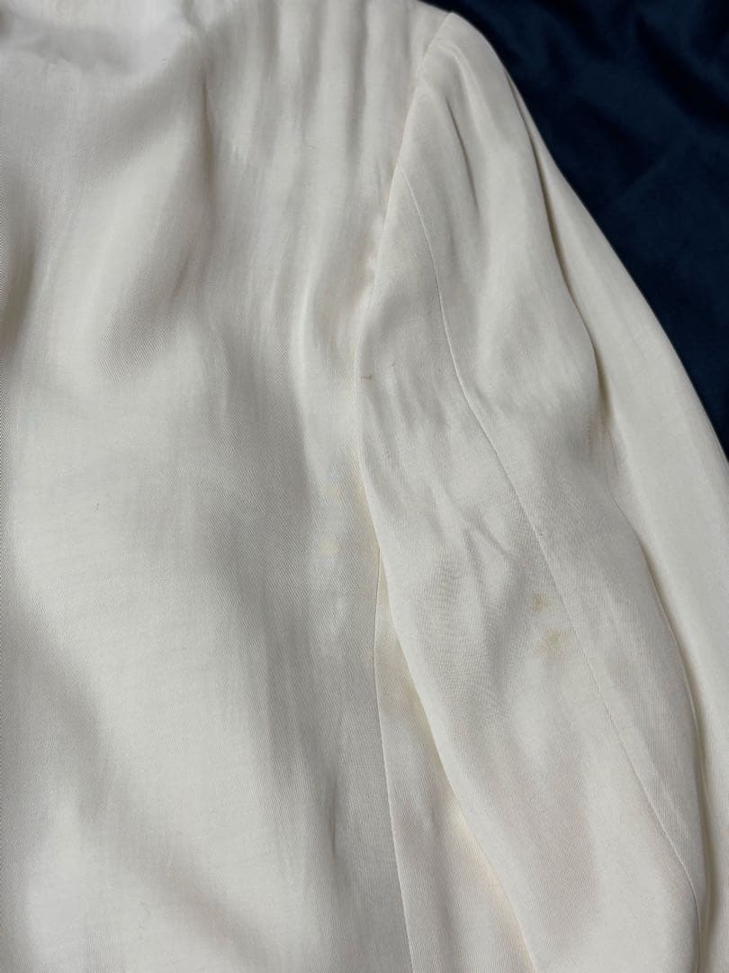 コムデギャルソン オムプリュス 白ダブルジャケット S