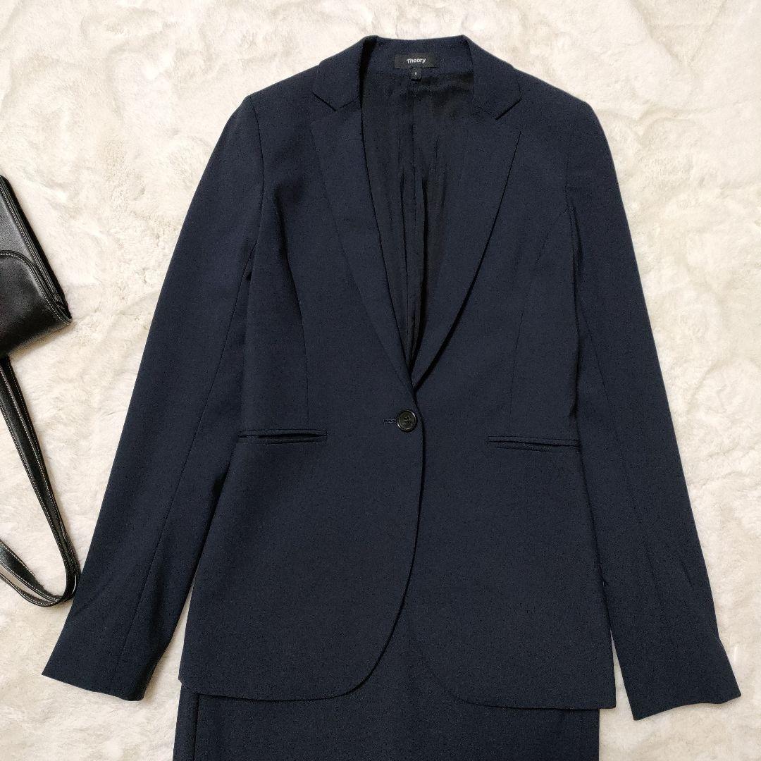 新品同様　セオリー　Theory　スーツ　セットアップ　ストレッチ　ネイビー　0