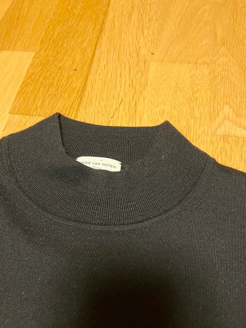 Dries Van Noten モックネックセーター L ブラック
