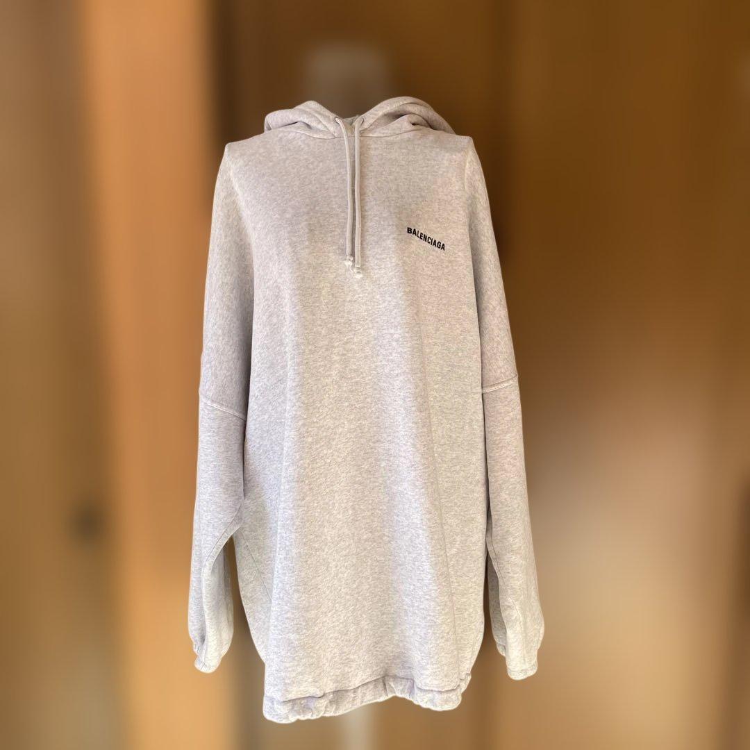 t*t様 バレンシアガ裏起毛ビッグシルエットパーカー　ユニセックス　カジュアル