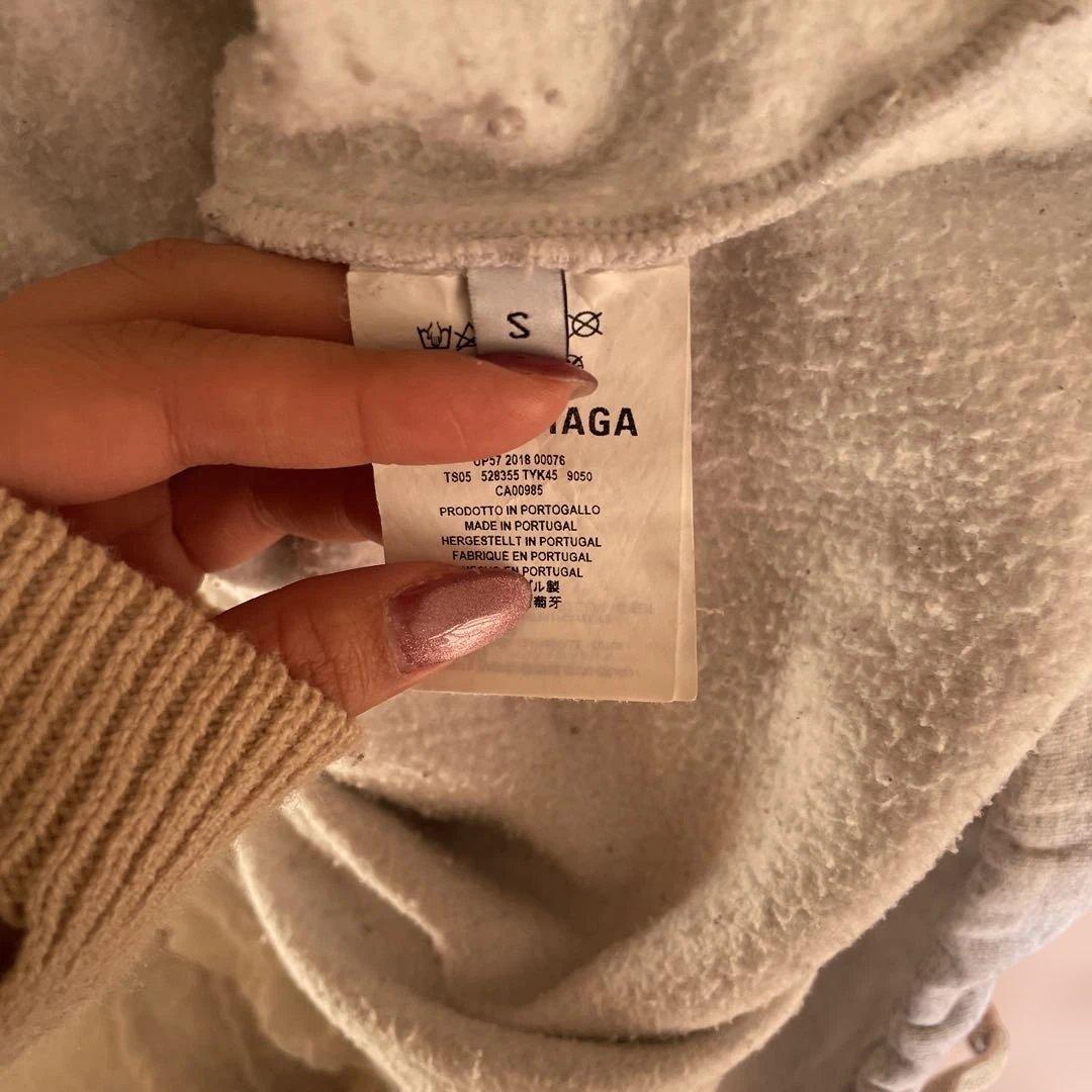 t*t様 バレンシアガ裏起毛ビッグシルエットパーカー　ユニセックス　カジュアル