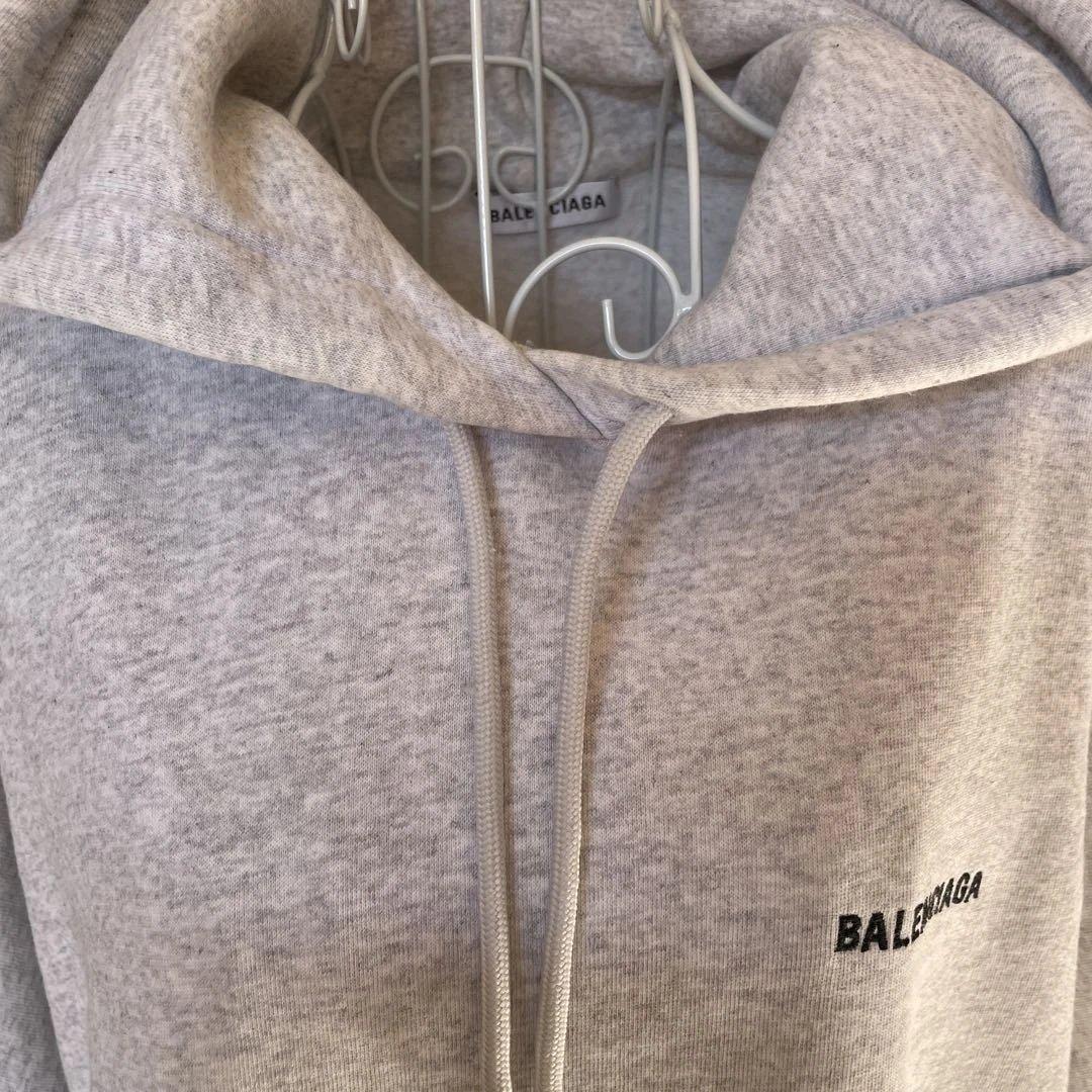 t*t様 バレンシアガ裏起毛ビッグシルエットパーカー　ユニセックス　カジュアル