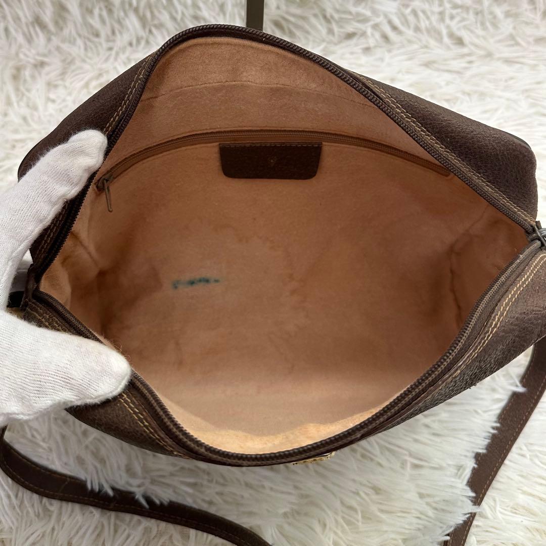 値下げ オールドグッチ GG 総柄 レザー ショルダーバッグ シェリーライン