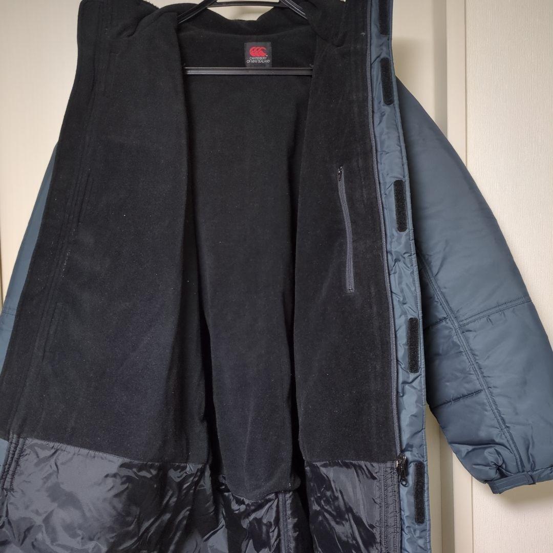 【稀少サイズ4L】CANTERBURY 着脱フード付きネイビー ベンチコート