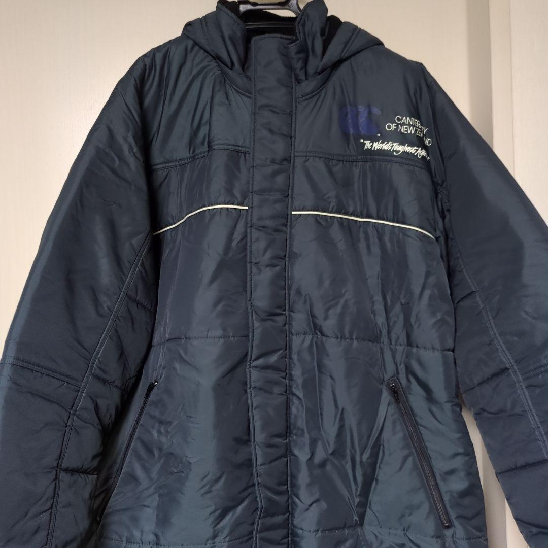 【稀少サイズ4L】CANTERBURY 着脱フード付きネイビー ベンチコート