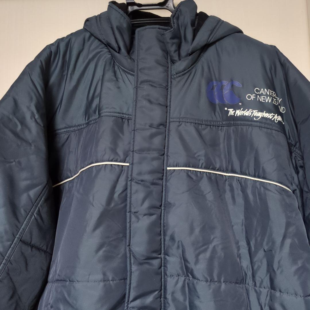 【稀少サイズ4L】CANTERBURY 着脱フード付きネイビー ベンチコート