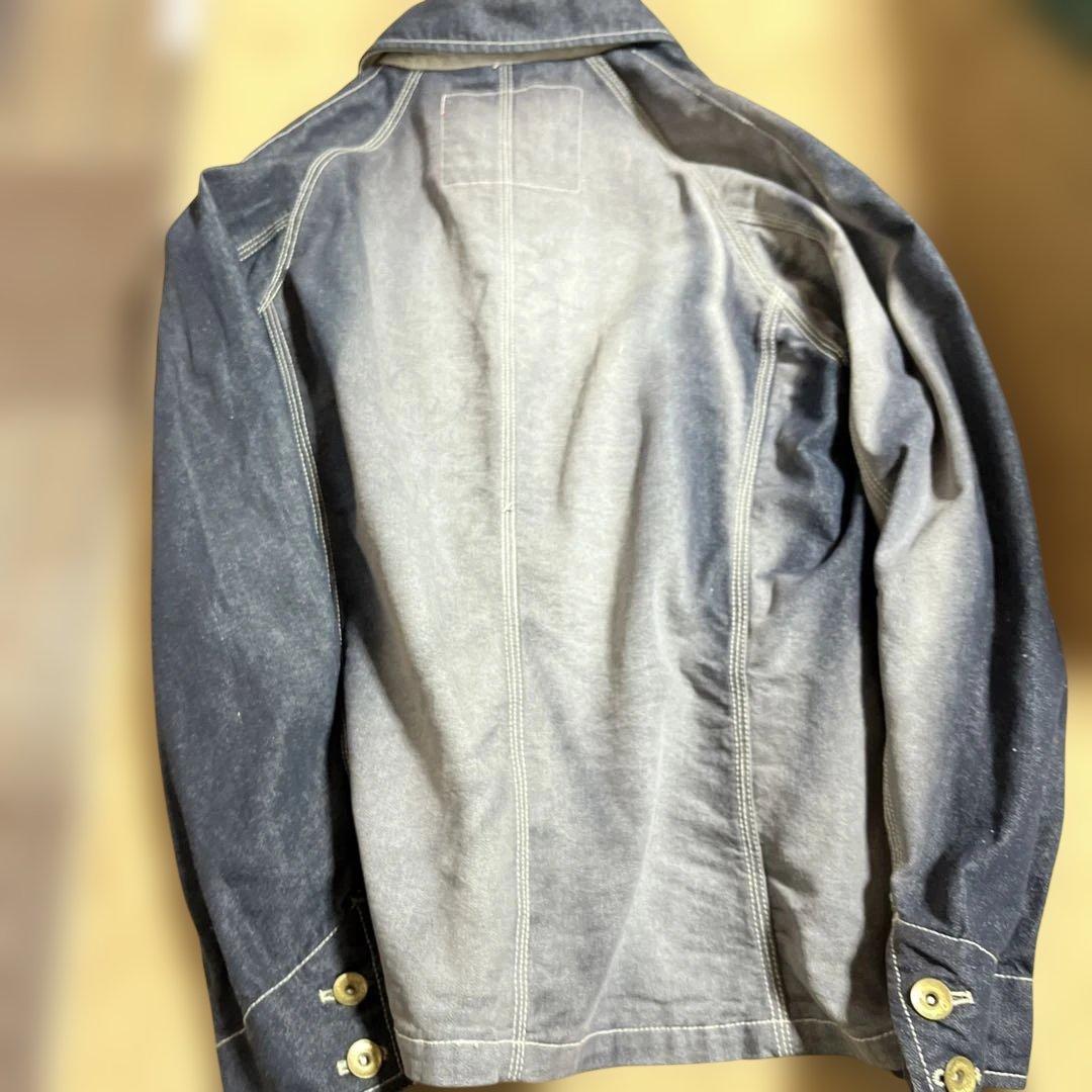 デニム カバーオール　ディッキーズ　フェード加工