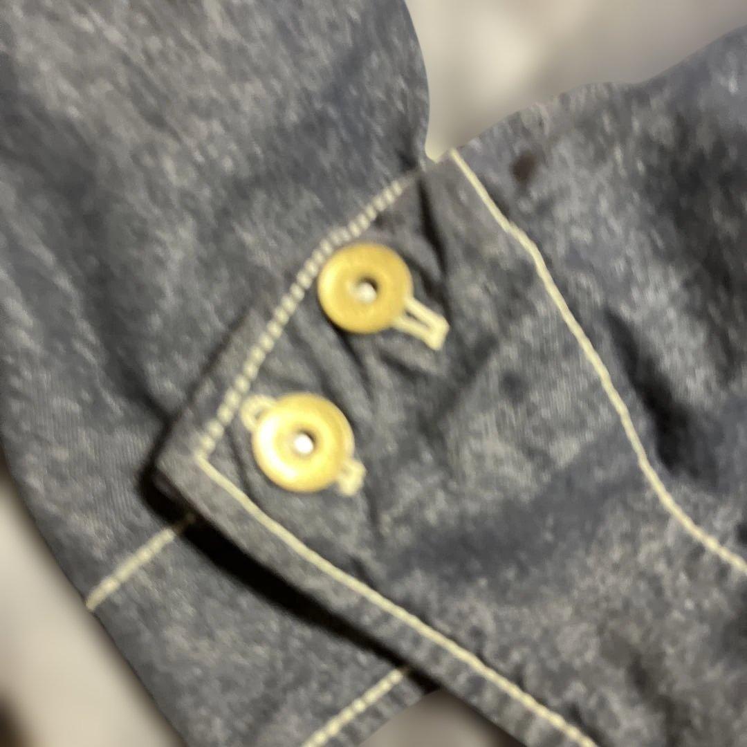 デニム カバーオール　ディッキーズ　フェード加工