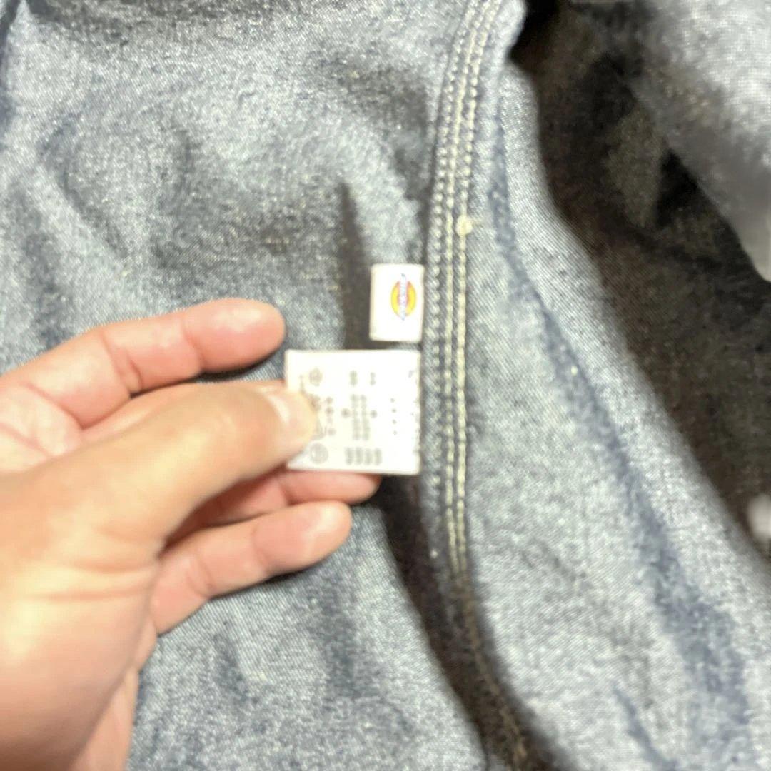 デニム カバーオール　ディッキーズ　フェード加工