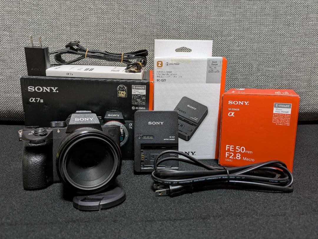 【美品】ソニーa7iii + FE 50mm f2.8 + チャージャーのセット