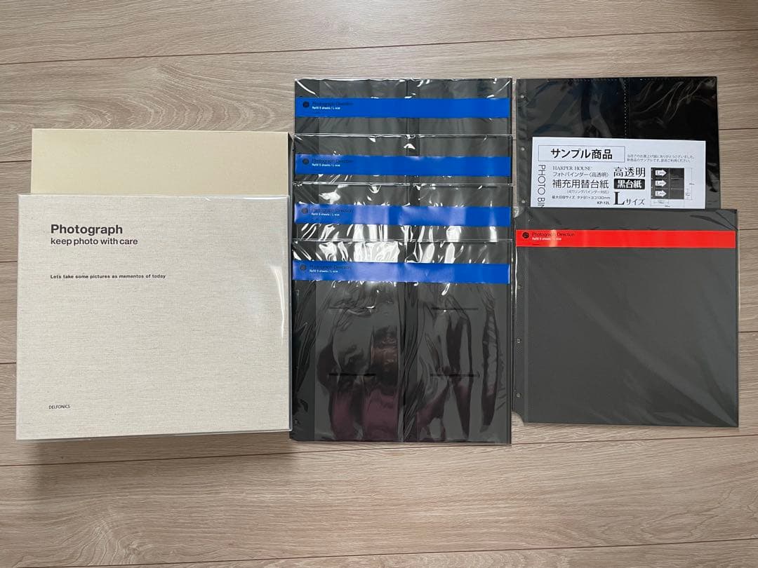 【新品未使用】デルフォニックス PDフォトアルバム リングL リフィル付き