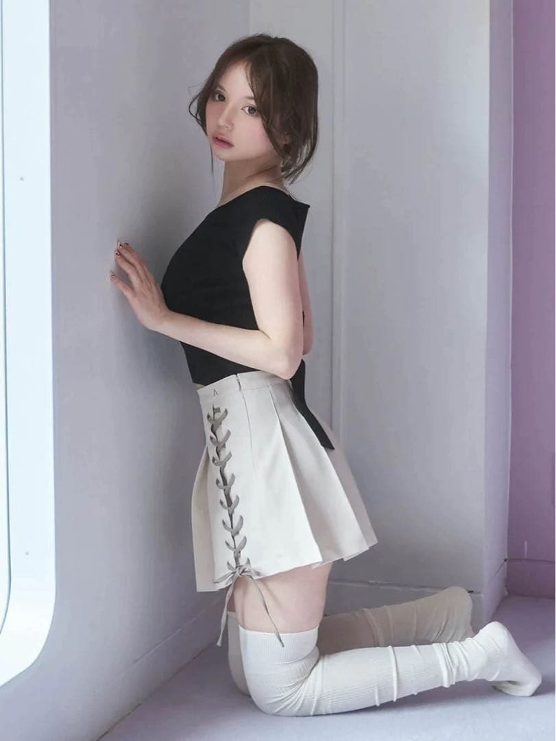 andmary プリーツスカート