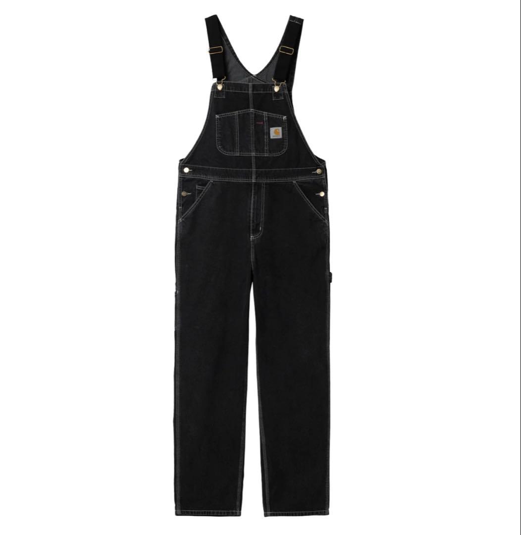 パンツ carhartt BIB OVERALL Black (stone washed