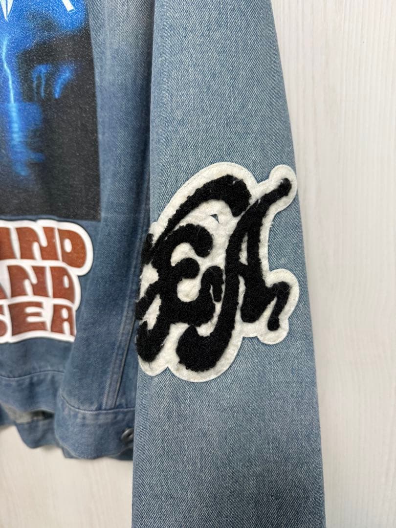 WIND AND SEA デニムジャケット ロゴ ワッペン