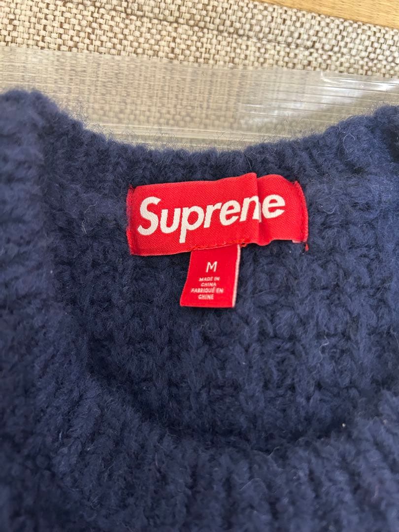 Supreme Small Box Waffle Sweater Mサイズ
