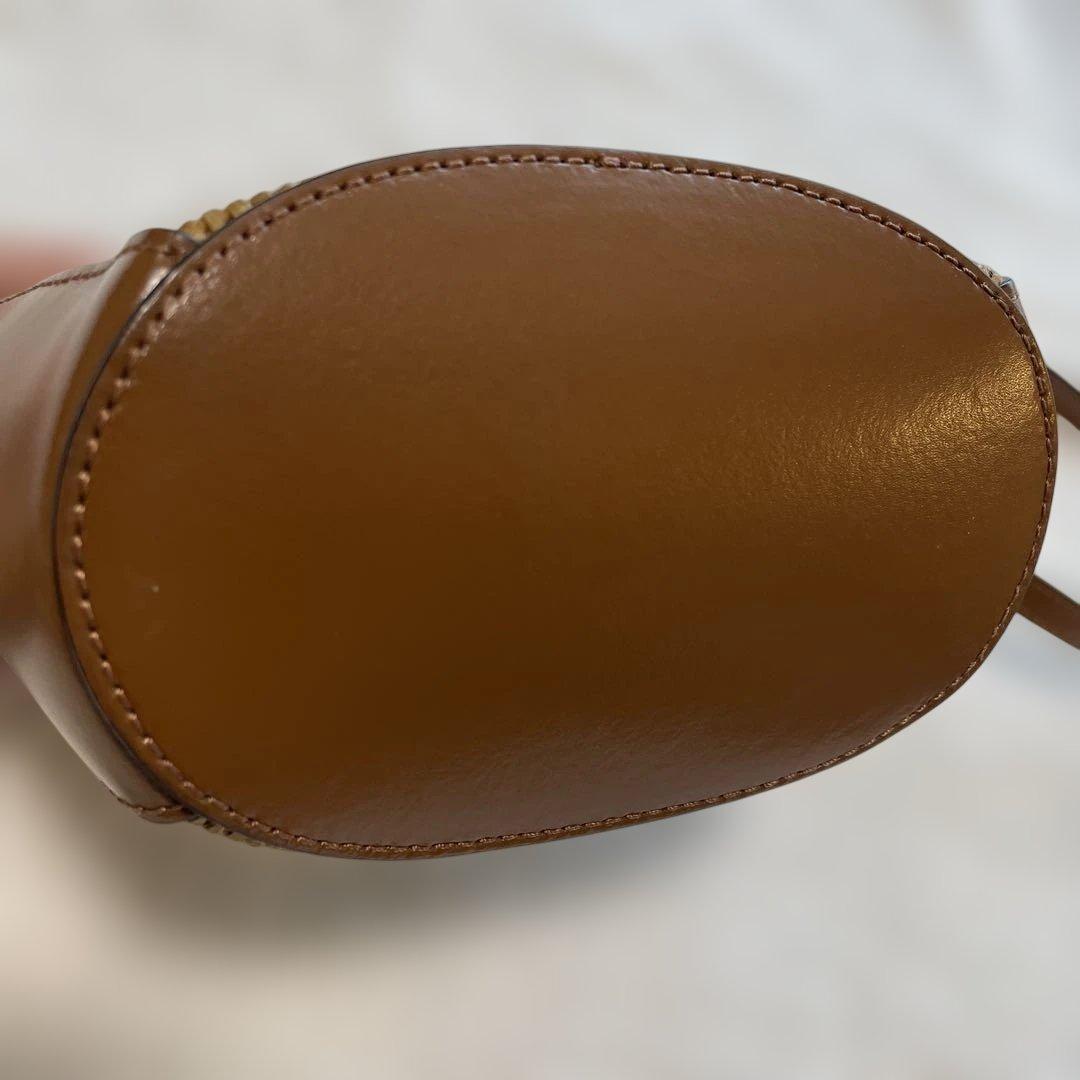 MARNI かごバッグ　キャメル　茶　マイクロサイズ