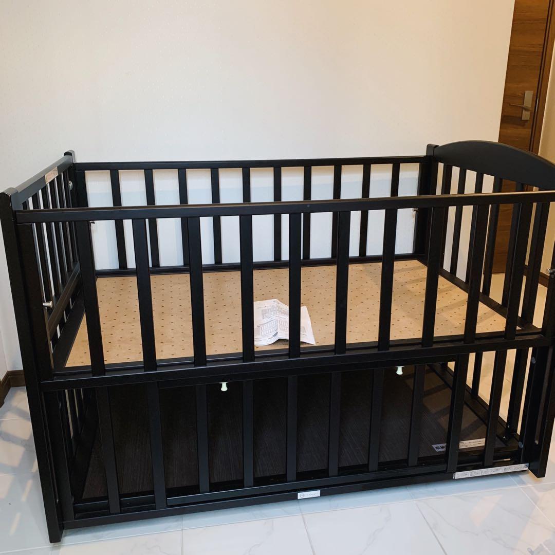 【♡きれい♡】ヤマサキ　ベビーベッド　スリーオープンベッド　b-side DX⭐︎