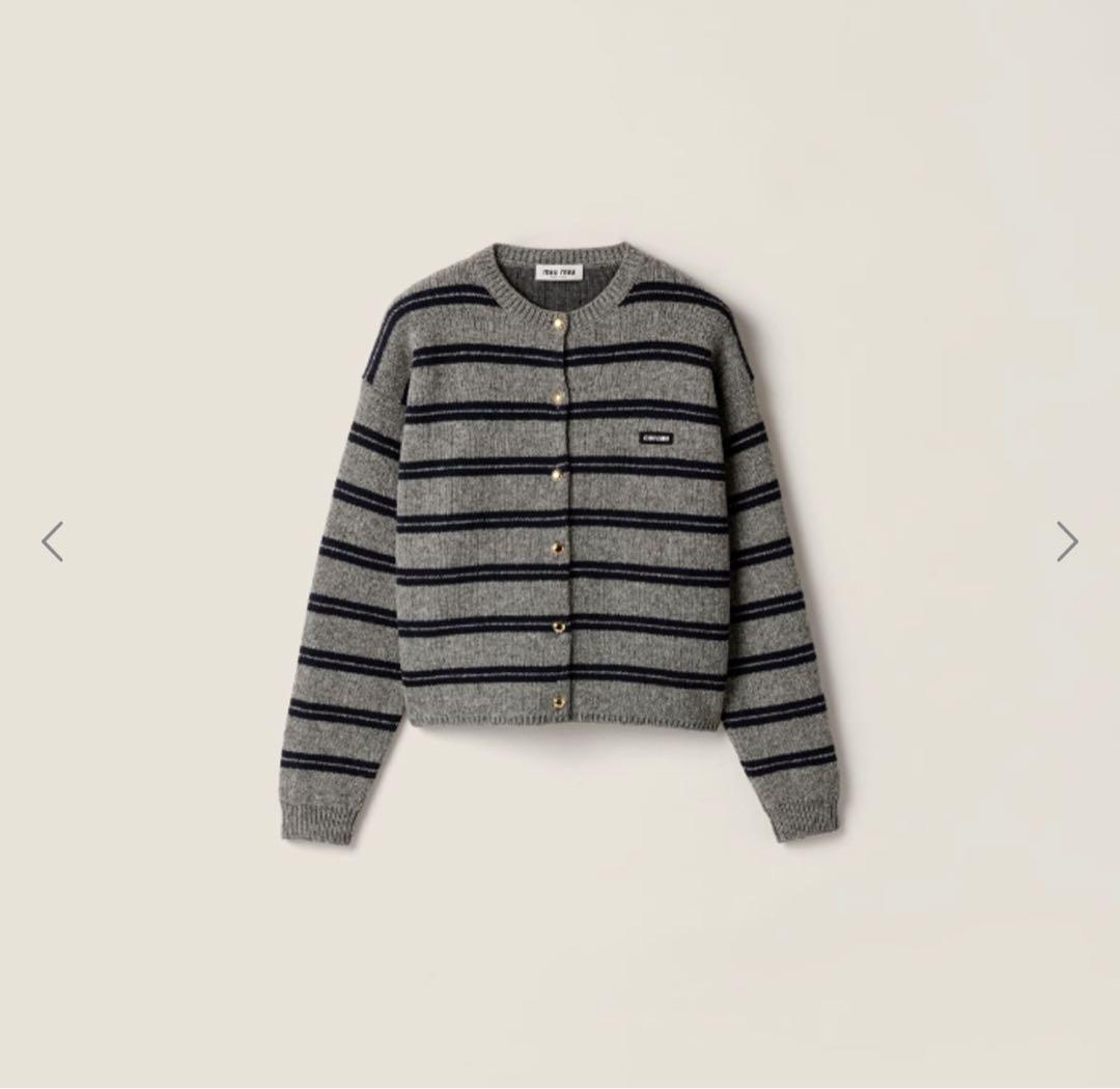 ミュウ ミュウ miu miu 韓国 服 長袖 春 秋 カーディガン