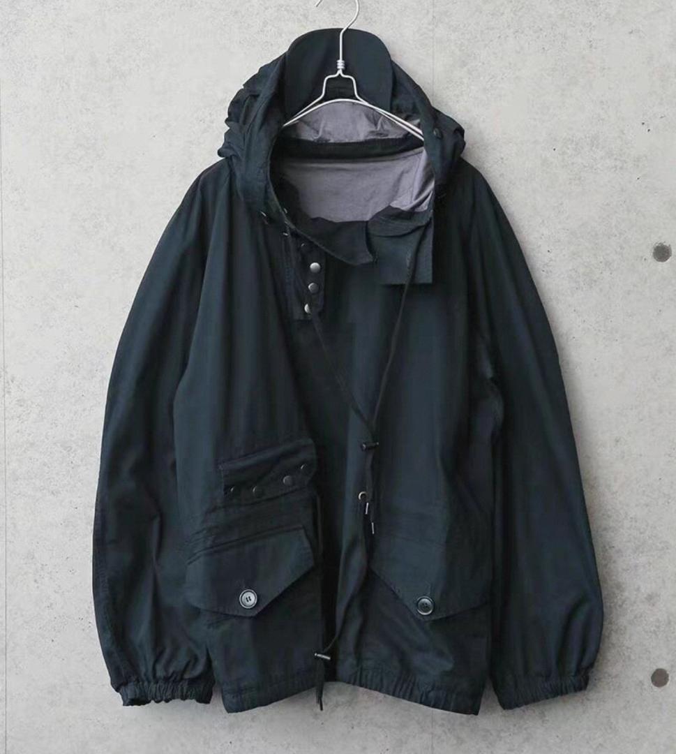 WAIPER.inc ロイヤルネイビー ベンタイル スモックパーカー サイズL