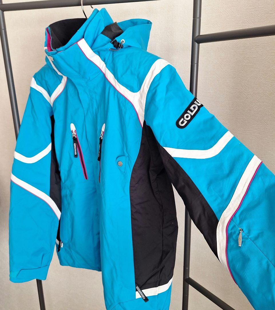 GOODWIN スキーウェア 青色 フード付き スノボ マウンテンパーカー
