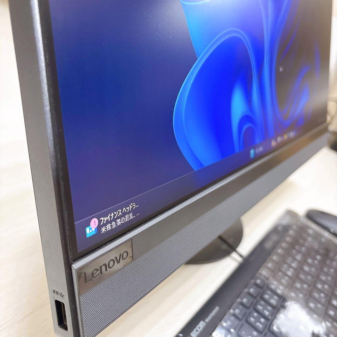 Lenovo一体型パソコン i5 8400T 8GB 23.8型 Win11