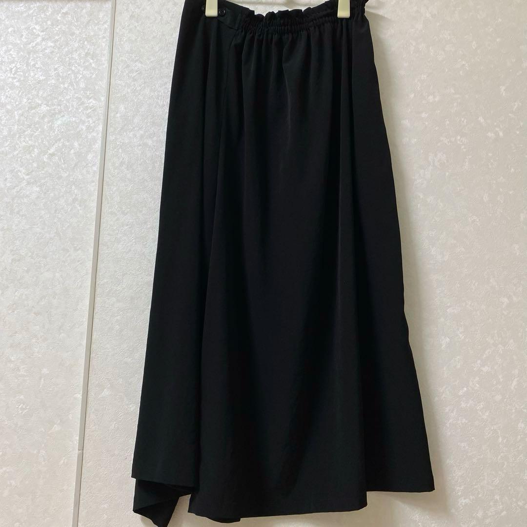 Y’sブラックアシメントリーサルエルパンツ