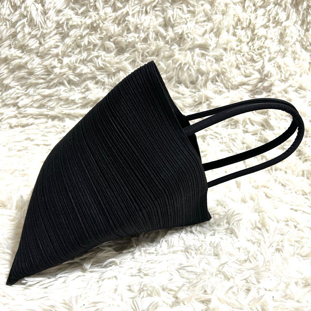 希少✨プリーツプリーズ 変形 ハンドバッグ プリーツバッグ マグネットボタン