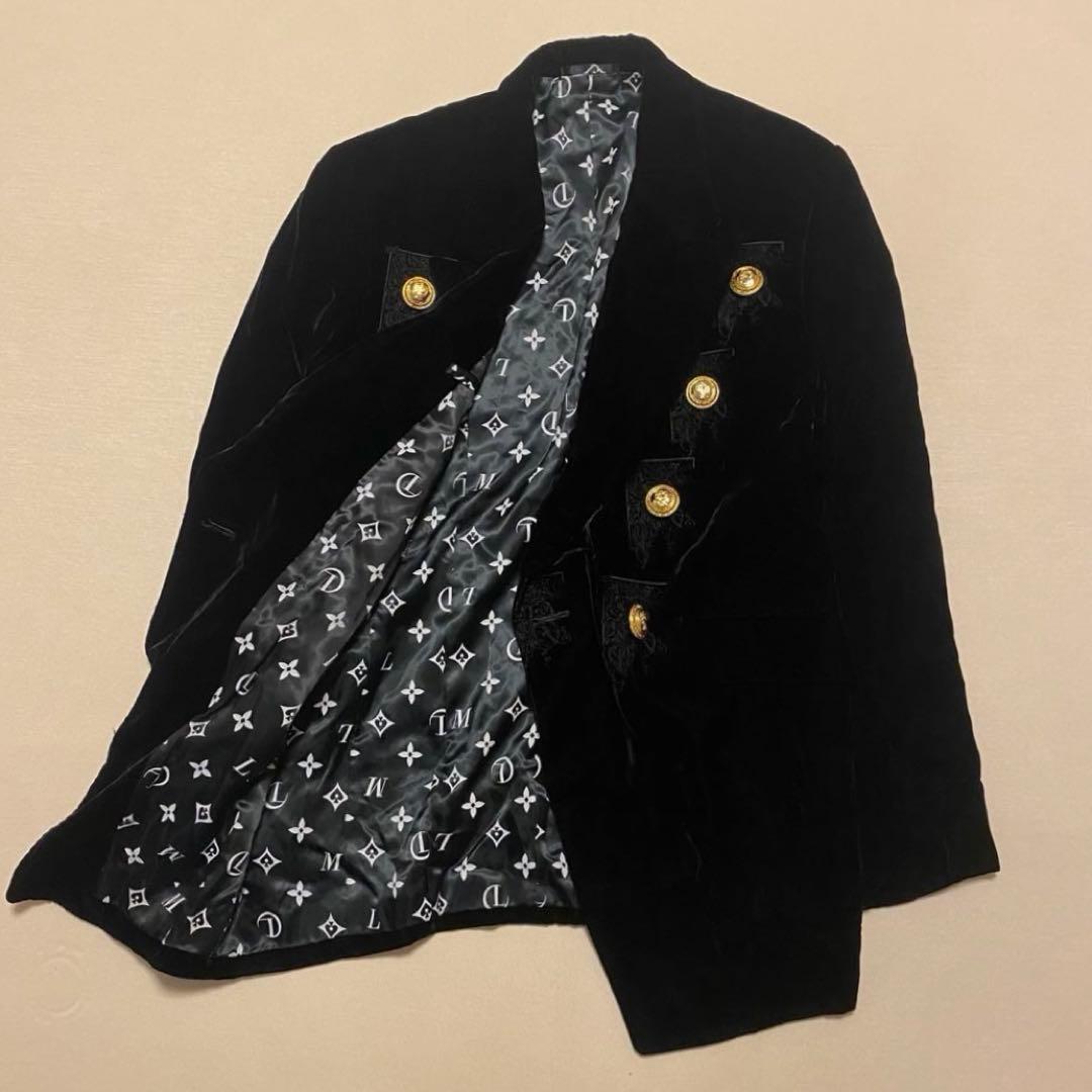 taujan1974 MATTINO ベルベット ダブル 金ボタン