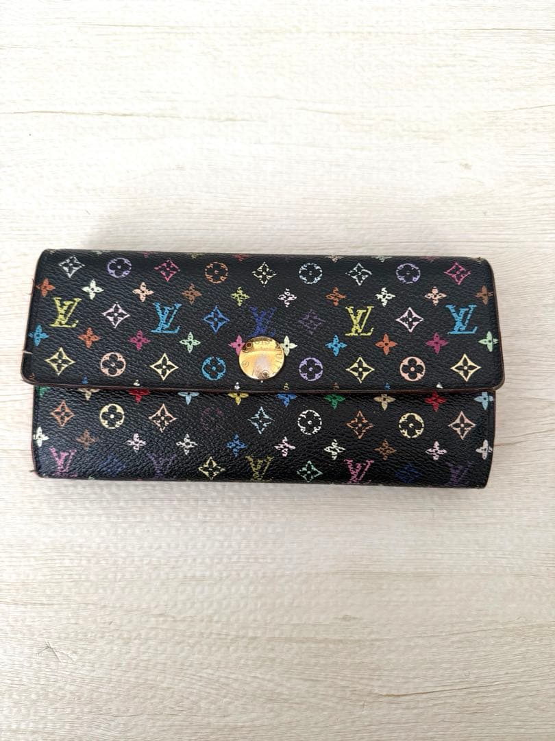 【美品/お値下げ】サラ・ウォレット エンヴェロープ マルチカラー