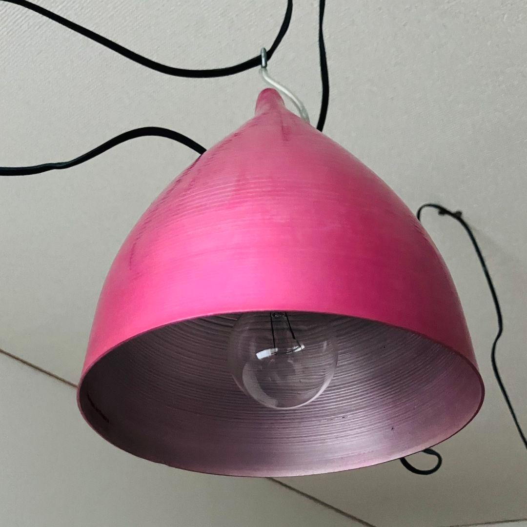 ビンテージ ツェツェ・アソシエ コルネット ランプ ロゼピンク